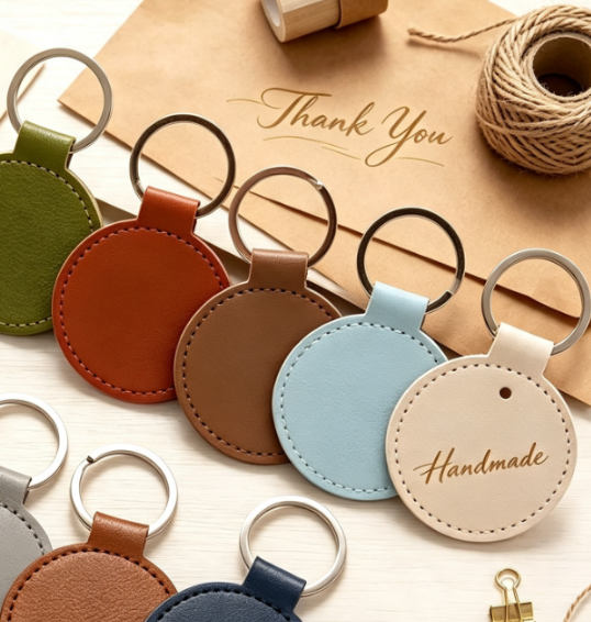 Initial Ring Custom - Personalize Hotel Room Number Round Keyring