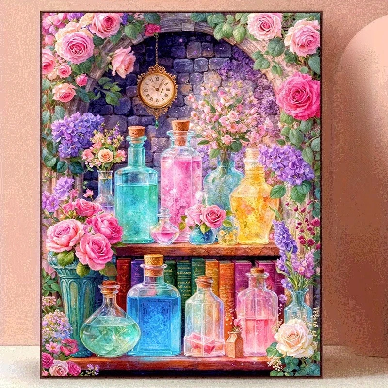 Photo Mosaic Print - Diamond Painting Colorful Flower/Cake/Beauty Themed DIY