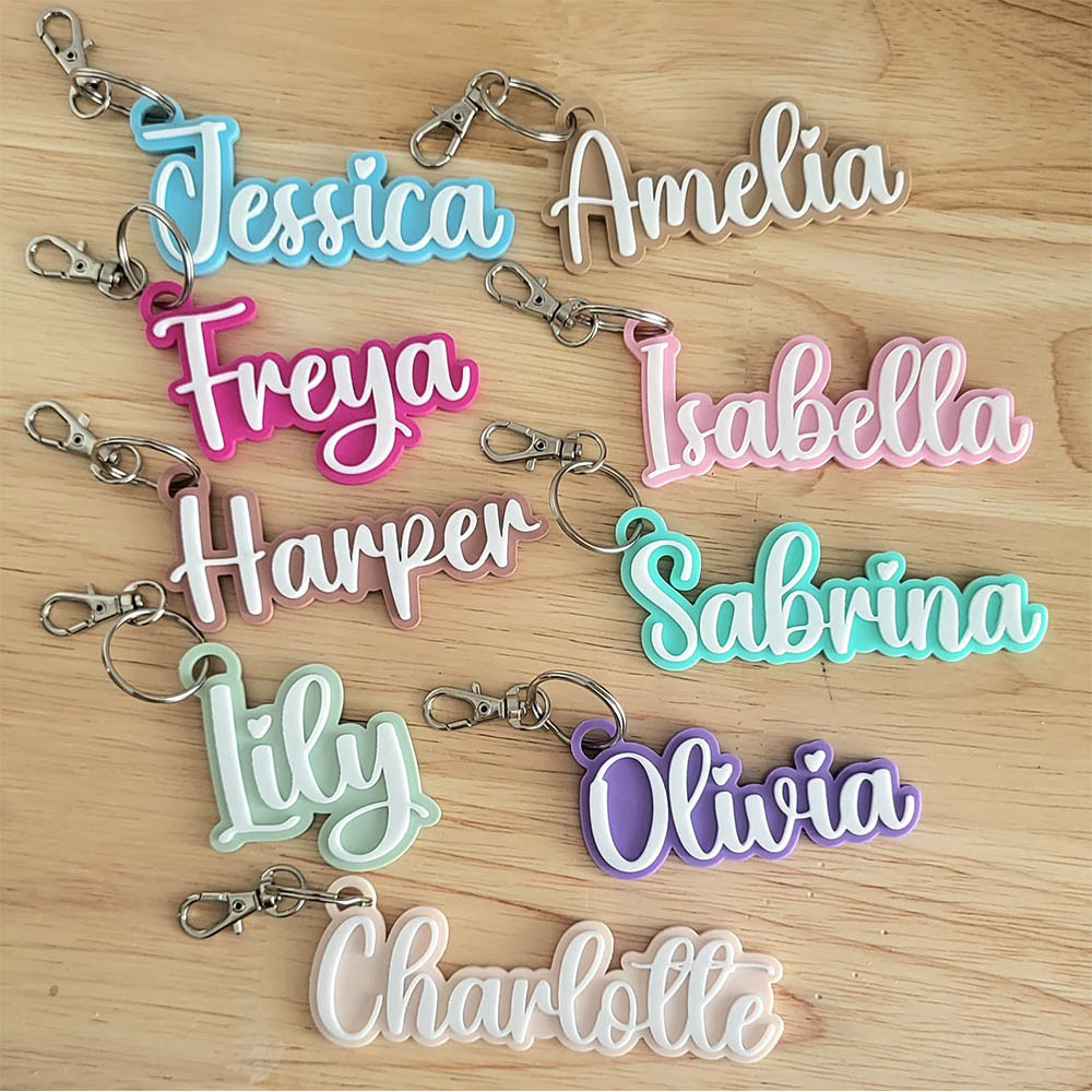 Initial Ring Custom - Acrylic Cute Fonts can Choose Custom