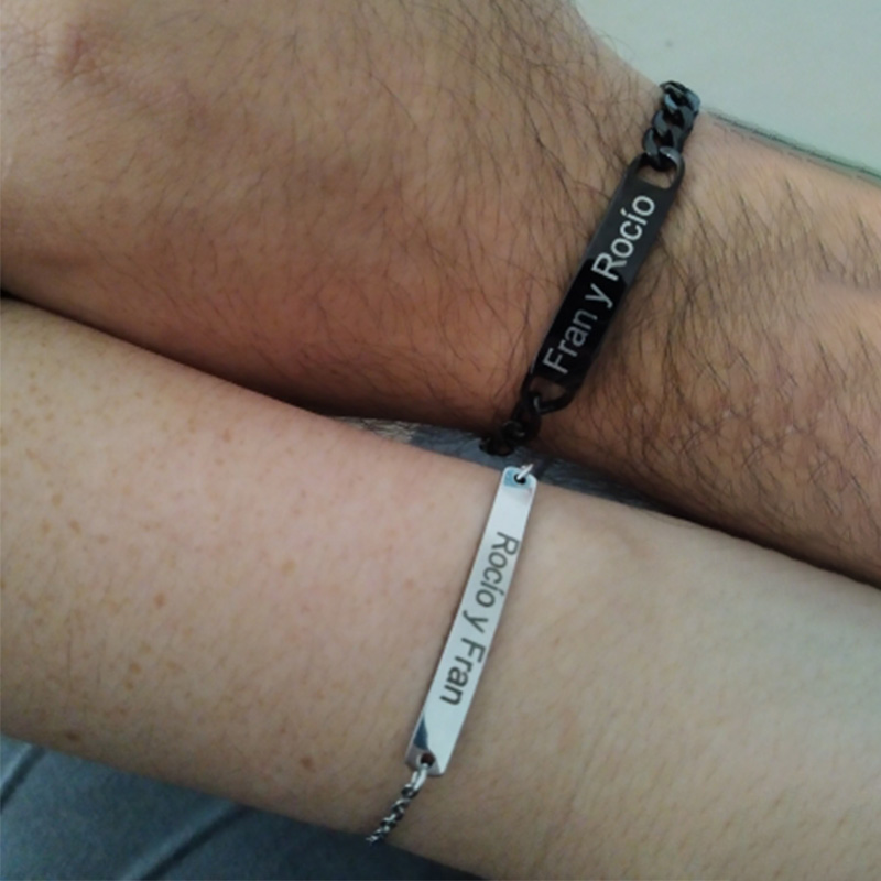 Personalized Stainless Steel E - Coordinates Bracelet recension och pris