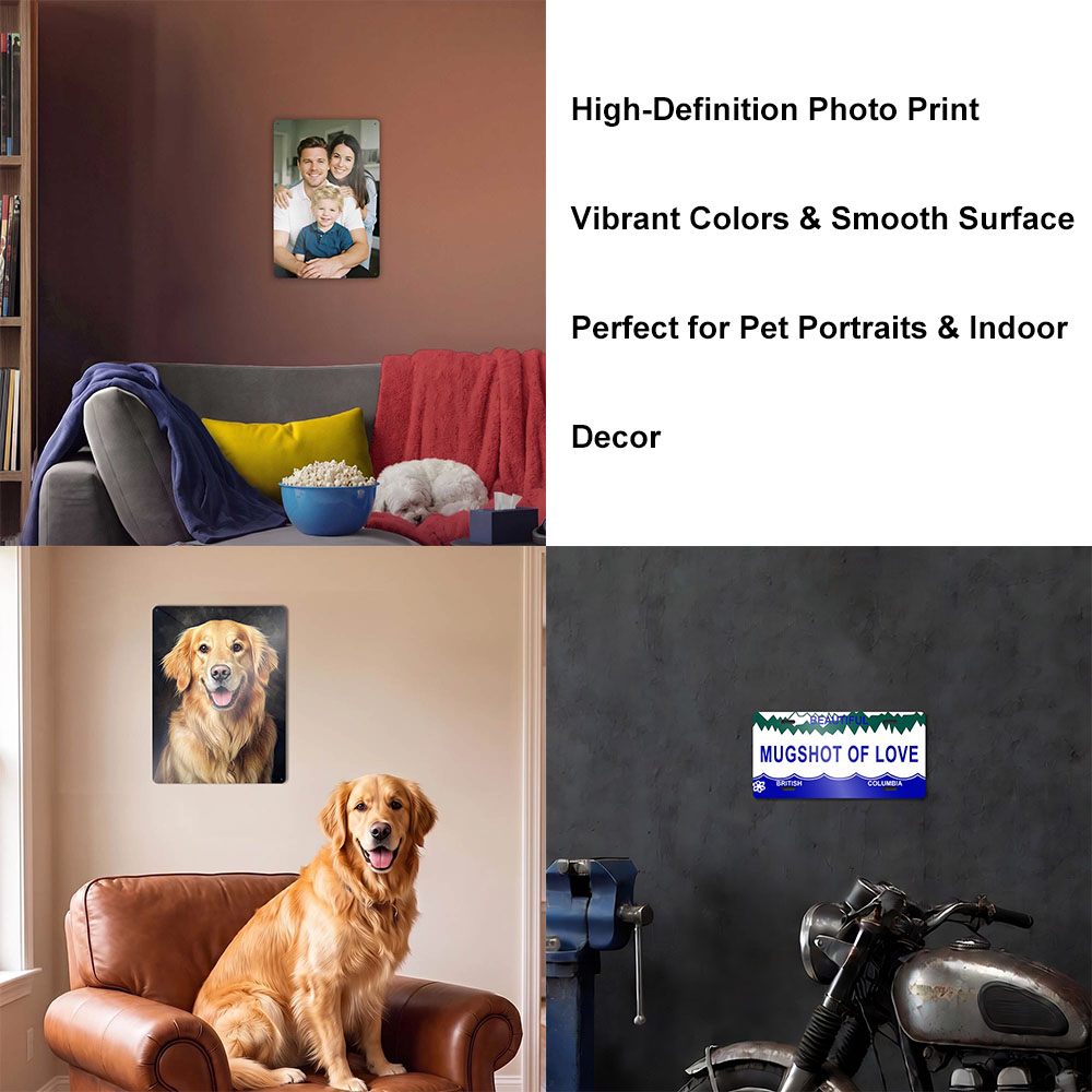 Custom Aluminum Metal Sign Per - Pet Portrait Custom recension och pris