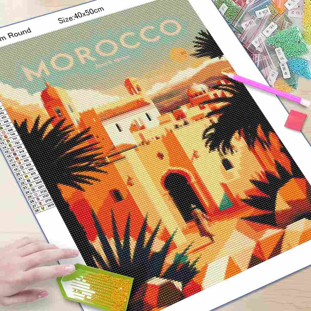 Diamond Painting Colorful Flow - Photo Mosaic Print recension och pris