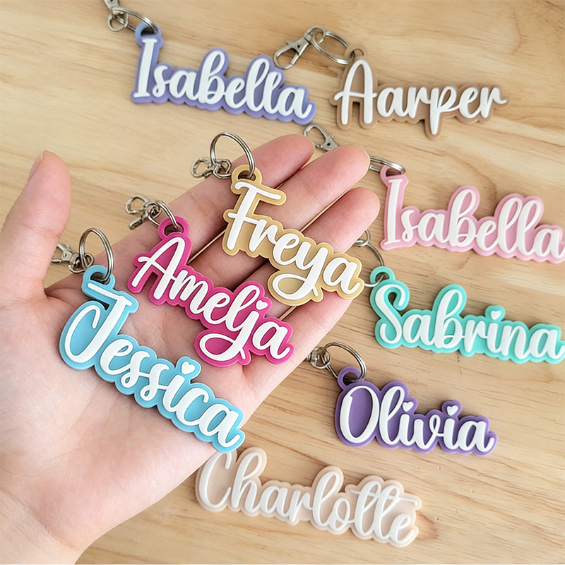Acrylic Cute Fonts can Choose  - Initial Ring Custom recension och pris