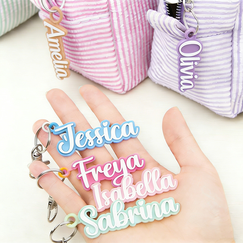 Acrylic Cute Fonts can Choose  - Initial Ring Custom recension och pris